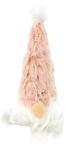 MAKRO - Dekorácia vianočná – škriatok ružový 13x5cm