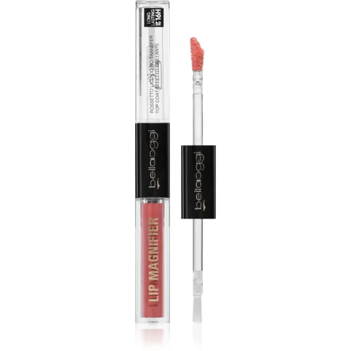 bellaoggi Lip Magnifier dlhotrvajúci rúž a lesk na pery 2 v 1 odtieň Creamy Peach 2.7 ml