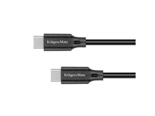 Kábel KRUGER & MATZ KM1260 Basic USB-C/USB-C 1m Black