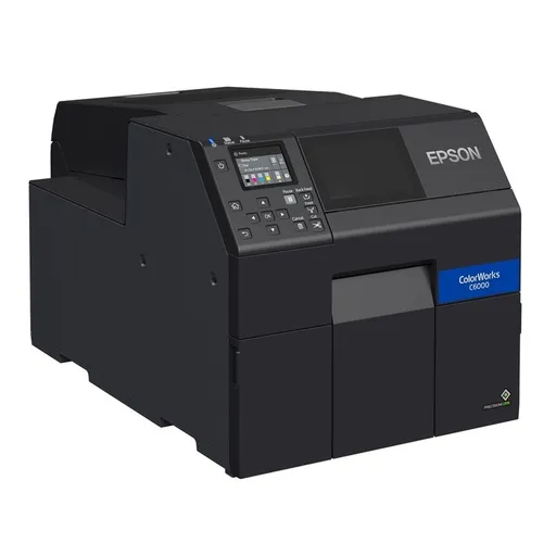Epson ColorWorks C6000Ae (mk) C31CH76102MK, farebná tlačiareň štítkov, cutter, disp., USB, Ethernet, black
