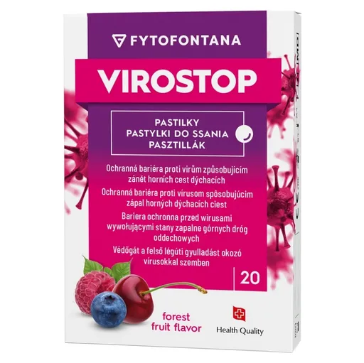 VIROSTOP Pastilky lesné ovocie 20 kusov