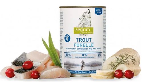 Isegrim Dog Adult Trout with Parsnip Cranberries & Wild Herbs 6 x 800 g