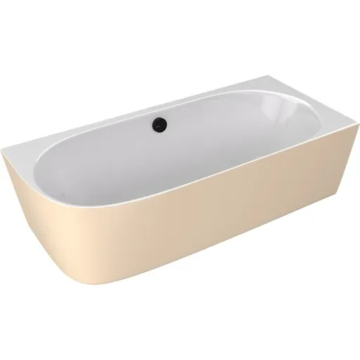 Polysan Sussi voľne stojaca vaňa 160x70 cm liaty mramor pravá biela/béžová bílá/béžová 90191R.82