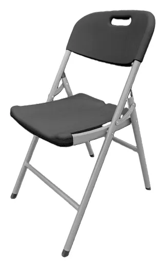 ArtRoja Záhradná skladacia stolička CATERING | čierna wood