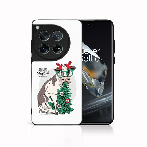 MY ART Kryt s vianočným dizajnom OnePlus 12 MERRY CHRISTMAS (074)