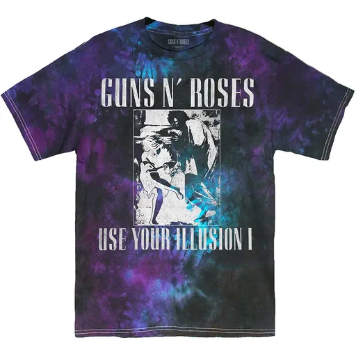 Guns N’ Roses tričko Use Your Illusion Monochrome Modrá XXL
