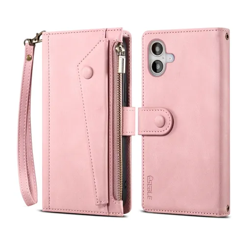 RFID Peňaženkové puzdro pre Apple iPhone 16 ružové