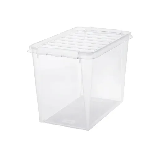 SmartStore Úložný box s bielymi klipmi Classic, 61 l, 61 l
