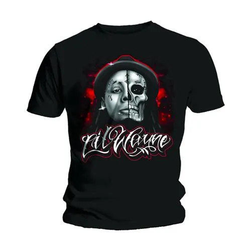 Lil Wayne tričko Skull Sketch Čierna XXL
