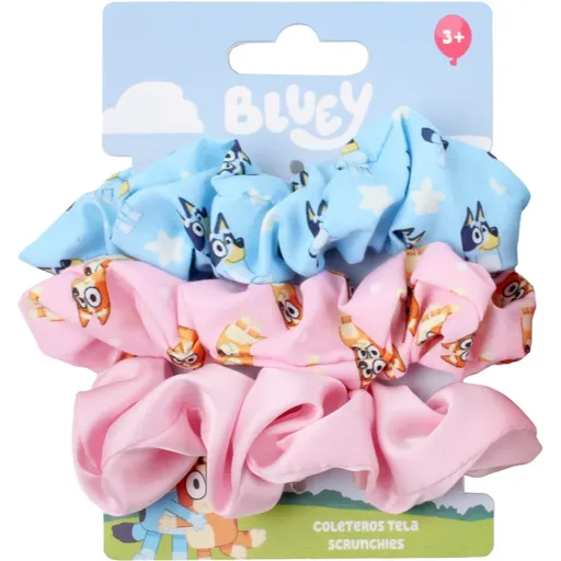 Disney Bluey Scrunchies saténová gumička 3y+ 3 ks