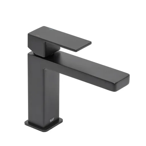 Umývadlová batéria SAT Vision bez výpuste čierna matná SATBSVI271C