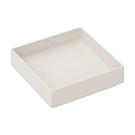 Hansgrohe Xuniva Evo E umývadlo 40x40 cm písková matná béžová mat bez otvoru pre batériu, bez prepadu 60324780