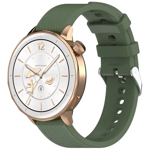 SILICONE Vymeniteľný remienok pre OnePlus Watch 3 43mm tmavozelený