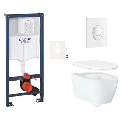 Závesný wc set do ľahkých stien / predstenová montáž GROHE Essence SIKOGRSESSASH0