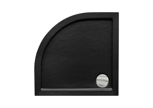 BESCO - ARON STONE EFFECT, štvrťkruhová sprchová vanička - Rozmer A - 80 cm, Rozmer B - 80 cm, Rozmer C - 5.5 cm OLBVANACARO80S