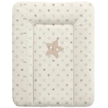 CEBA BABY Podložka na komodu mäkká – Hviezdy béžová (5907672329543)