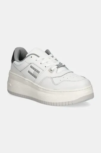 Tenisky Tommy Jeans TJW RETRO BASKET FLATFORM METAL