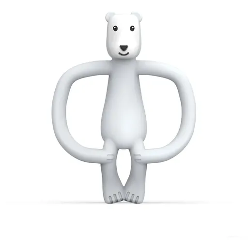 Matchstick Monkey Animal Collection zubná kefka s hryzadielkom Polar Bear 1 ks