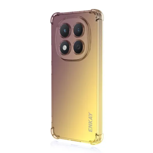 ENKAY GRADIENT Ochranný obal pre Xiaomi Redmi Note 15 Pro 5G PURPLE-GOLD