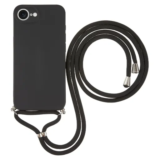ROPE Kryt so šnúrkou Apple iPhone 16e čierny