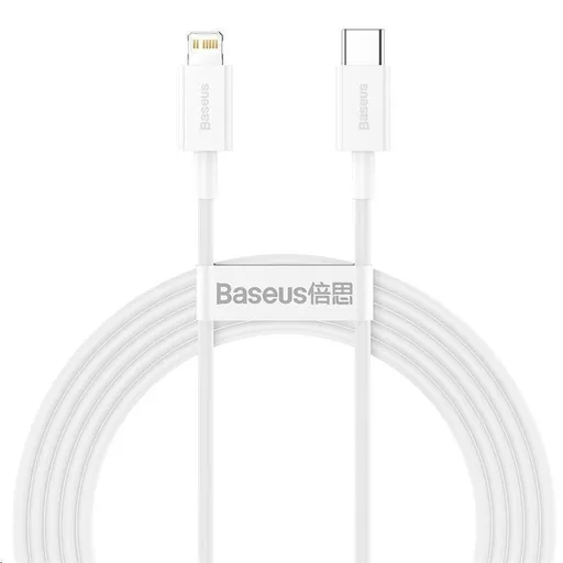 Baseus Superior Series rýchlonabíjací kábel Type-C/Lightning 20W 1m biela