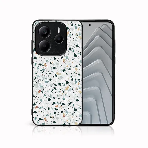 MY ART Ochranný kryt pre Xiaomi Redmi Note 14S GREY TERRAZZO (163)