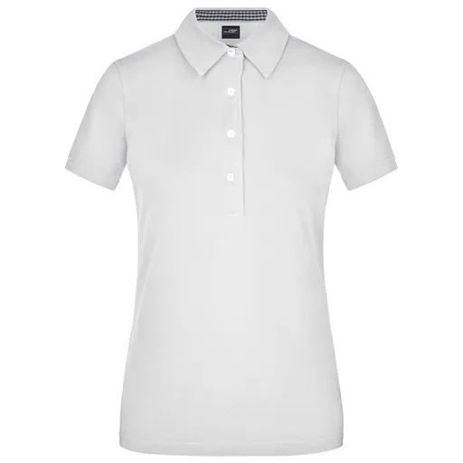 James & Nicholson (Daiber) Elegantná dámska polokošeľa JN969 - Bielo-tmavomodro-biela | XL