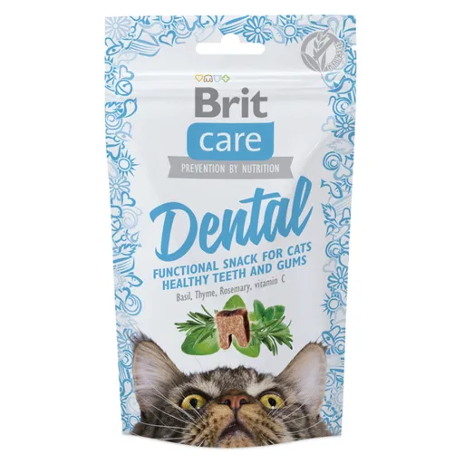 BRIT Care Snack Dental z morčacieho mäsa pre mačky 50 g