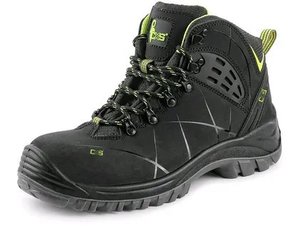 Obuv členková CXS Universe METEOR O2, čierno-zelená, veľ. 45