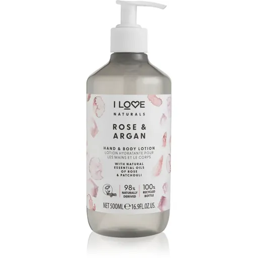 I Love Naturals Rose & Argan telové mlieko 500 ml