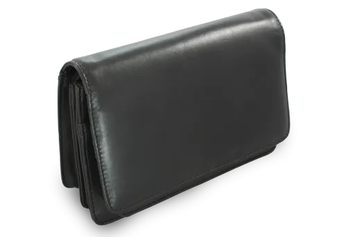 Čierna pánska kožená dokladová etue 611-2412-60