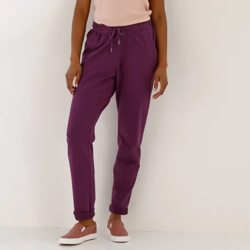 Moltonové jogging nohavice s pružným pásom