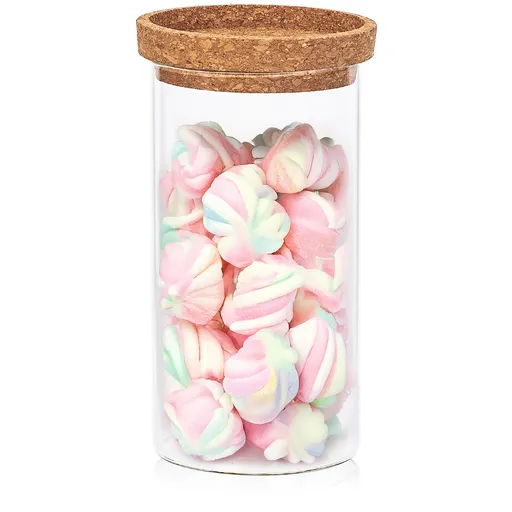 4Home Sklenená dóza na potraviny s vekom Cork, 1000 ml, 1000 ml