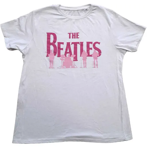 The Beatles tričko Band Silhouettes Biela XXL