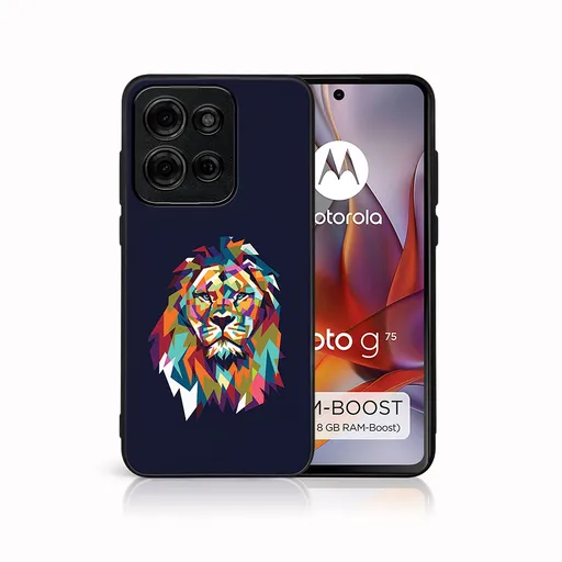 MY ART Ochranný kryt pre Motorola Moto G75 5G LION (246)
