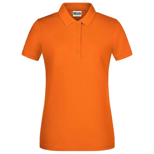 James & Nicholson (Daiber) Dámska polokošeľa z biobavlny 8009 - Oranžová | XL