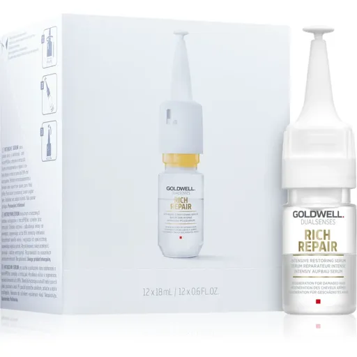 Goldwell Dualsenses Rich Repair intenzívne obnovujúce sérum pre suché a poškodené vlasy 12 x 18 ml