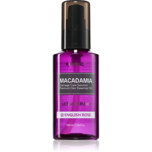 KUNDAL Macadamia Ultra Serum English Rose regeneračné olejové sérum pre poškodené vlasy 100 ml