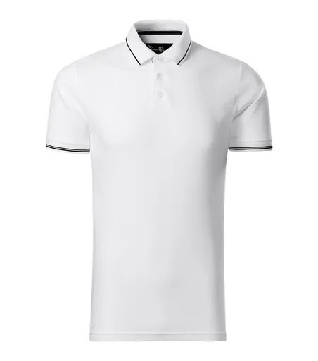 MALFINI Pique pánska polokošeľa Perfection Plain - Biela | 3XL