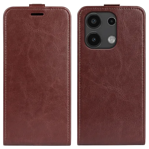 Vyklápacie puzdro pre Xiaomi Redmi Note 13 hnedé