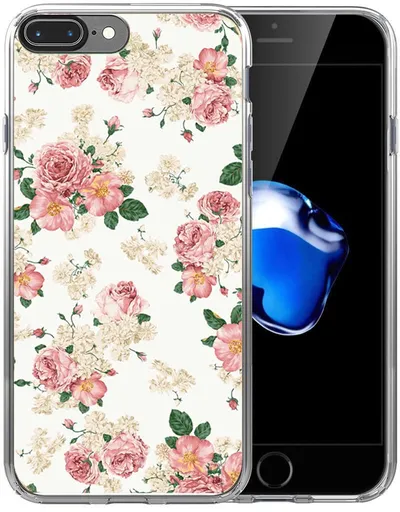 PROTEMIO MY ART kryt Apple iPhone 7 Plus / 8 Plus PINK ROSES (016)