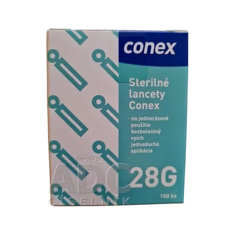 Conex Sterilné lancety 28G