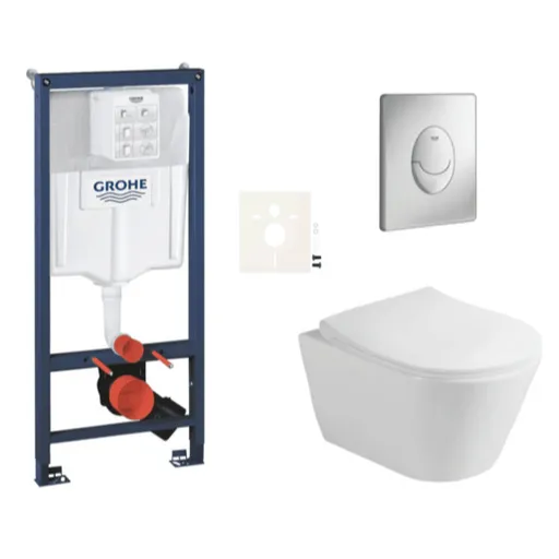 Závesný wc set do ľahkých stien / predstenová montáž Glacera Ava SIKOGRSAVASAP00