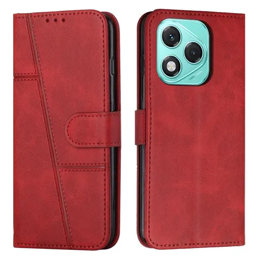 STITCHED Peňaženkový kryt pre Honor 400 Lite červený