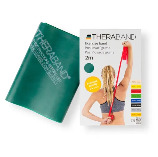 THERA-BAND Posilňovacia guma zelená - silná 2 m