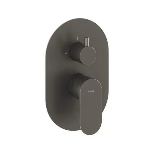 Ravak Eleganta sprchová a vaňová batéria bez podomietkového telesa grafit kartáčovaný X070338
