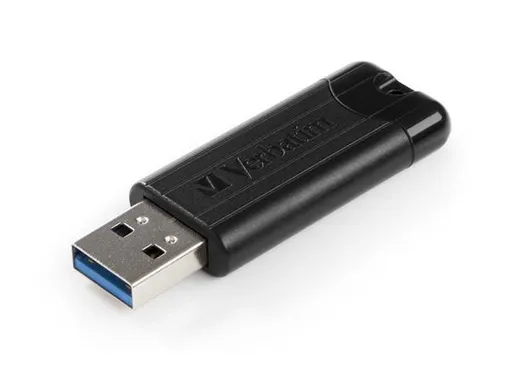 VERBATIM Flash Disk 256GB PinStripe USB 3.0, čierna