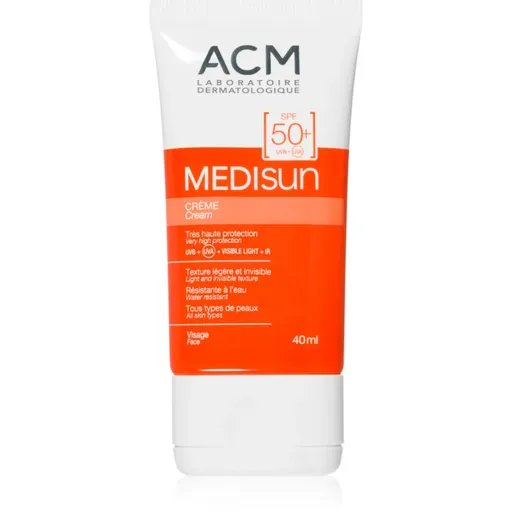 ACM Medisun vodeodolný opaľovací krém na tvár SPF 50+ 40 ml