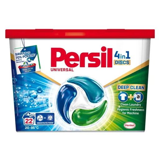 PERSIL Kapsuly na pranie 4 v 1 Discs Universal 22 pranie