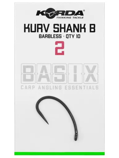 Korda háčiky basix kurv shank barbless - 2